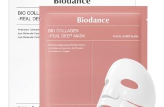 BIODANCE Bio-Collagen Real Deep Mask, Hydrating Overnight Hydrogel Mask, Pore Minimizing, Elasticity, Plumping Improvement, Korean Skincare, Stocking Stuffers for Teen Girls | 1.19oz(34g) x 4ea