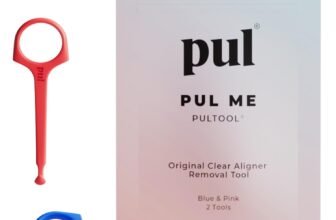 PUL Pack of 2 Reusable Clear Aligner Removal Tool — Compatible with Invisalign, Removable Braces, Retainers & Trays – Easy-to-Use Device Remover, Dental & Oral Hygiene Care Product – Blue, Pink
