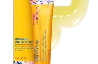 Good Molecules Yerba Mate Wake Up Eye Gel – Hydrating Under Eye Gel Cream with Hyaluronic Acid and Caffeine – Target Dark Circles and Puffiness – Skin Care for Face