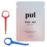 PUL Pack of 2 Reusable Clear Aligner Removal Tool — Compatible with Invisalign, Removable Braces, Retainers & Trays – Easy-to-Use Device Remover, Dental & Oral Hygiene Care Product – Blue, Pink