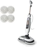 Shark Steam & Scrub with Steam Blaster Technology All-in-One Hard Floor Steam Mop with 3 Steam Modes & LED Headlights S8201, Rotator White