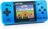 Handheld Game for Kids -Preloaded 220 Retro Video Games, Portable Gaming Player with Rechargeable Battery 3.0″ LCD Screen, Mini Arcade Electronic Toy Gifts for Boys Girls (Blue)